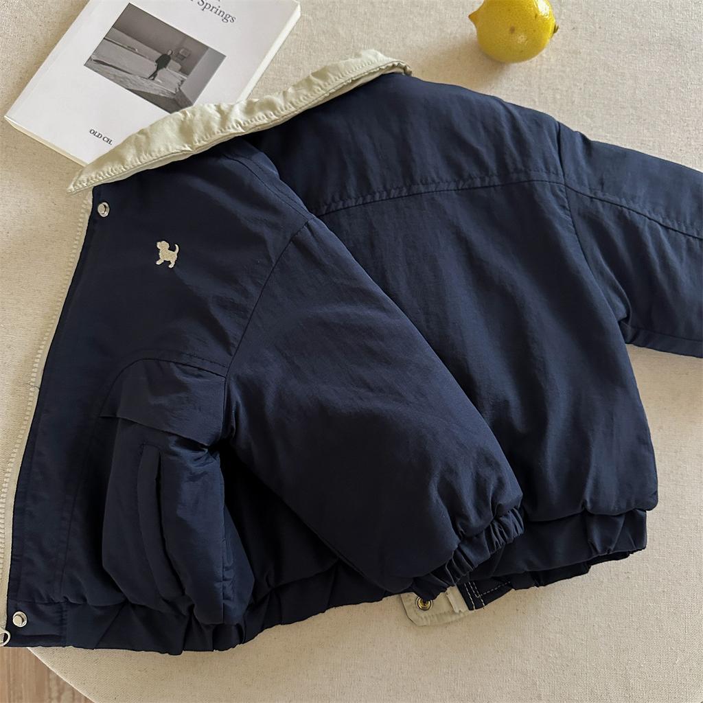 Kids Thick Padded Winter Jacket for Boys and Girls Workwear Casual Coat