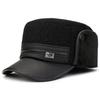 Men's Winter Warm Leather Baseball Cap with Ear Protection