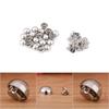 20pcs Mushroom Rivets Studs Buttons Screw for Leather Belt Bag Shoes Decoration(silver)
