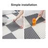 12 шт. коврики-пазлы, удобные для поддержания чистоты, прочные, полезные, для ванной комнаты, кухни, бассейна, коврик с дренажными отверстиями, бытовые принадлежности