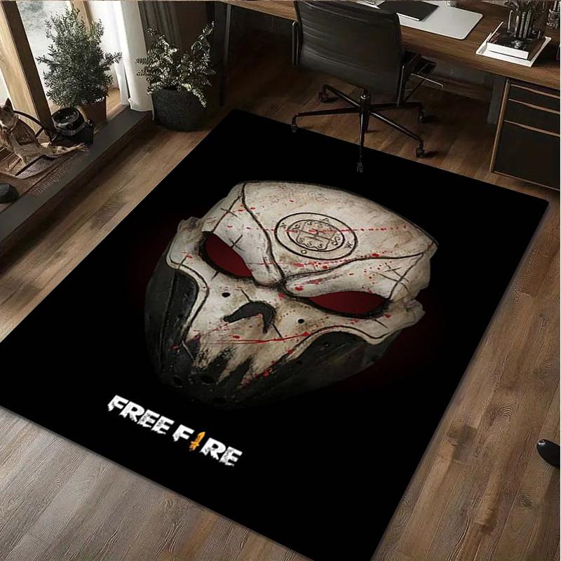 1Pc Free Fire Print Rug - home decoration Carpet For Living Room Bedroom Flooring Computer Chair Area Rug