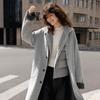 ELLE Женский двухсторонний hooded coat из смесовой шерсти