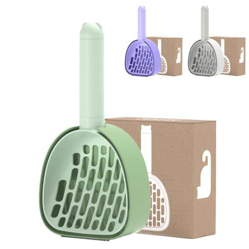 Dog Cat Litter Shovel Multifunctional Deep Large Capacity Cat Litter Scoop With Holder Pet Cleaning