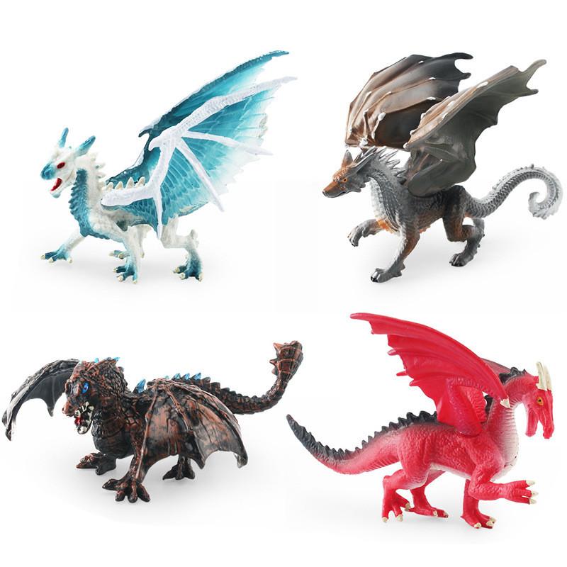 Western Mythical Dragon Eagle Wolf Pvc Action Figures Model Toy Gift Decoration