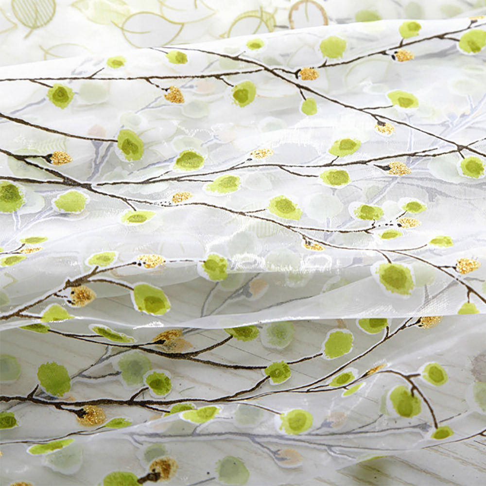 Зимняя вишня Штора Тюль Окно Волан Занавеска 1 Панель Ткань