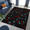 1pc Office Chair Mat with Retro 80s Neon Shapes and Characters - Festive Gift for Home or Office, Universal Seasonal Decor for Living Room, Bedroom, G