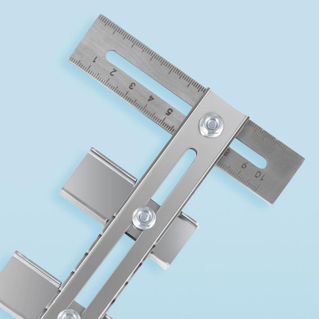 Линейка для установки шкафа Регулируемый шаблон Кондуктор Открыватель позиционирующих отверстий Для профессиональных плотников Энтузиастов Дверь