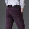 Коллекция осень/зима 2024 года, 6 цветов, вельвет, высококачественные деловые мужские повседневные вельветовые брюки, модные повседневные брюки