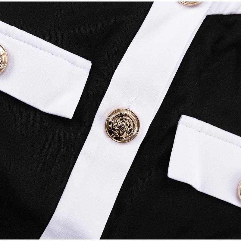 Узкий контрастный комплект пальто и шорт, женский однобортный топ с длинным рукавом, шорты с высокой талией, новинка 2025 года, элегантный женский костюм