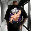 Новая аниме-футболка Dragon Ball с изображением Гоку, с круглым вырезом, с короткими рукавами, 2026, Bandai, летняя, мужская, спортивная, свободная и дышащая, хлопковая