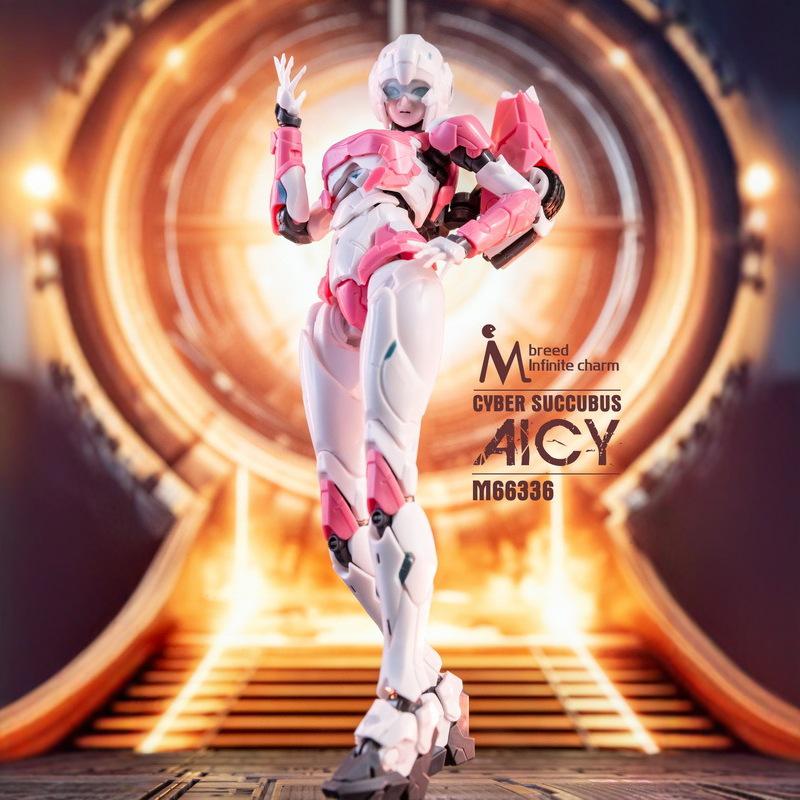 Новая фигурка робота-меха Арси для детей Meili Wuxian M-Brand 66336 с двумя матовыми лицами