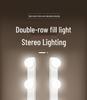 Streamer Desktop Fill Light: Double Row LED for Professional Live Room, Video Background, and Atmosphere.