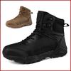 Mid Cut Mens Black Tactical Boots Big Size 46 Special Force Desert Combat Boots Lightweight Training Hiking Bota Masculina