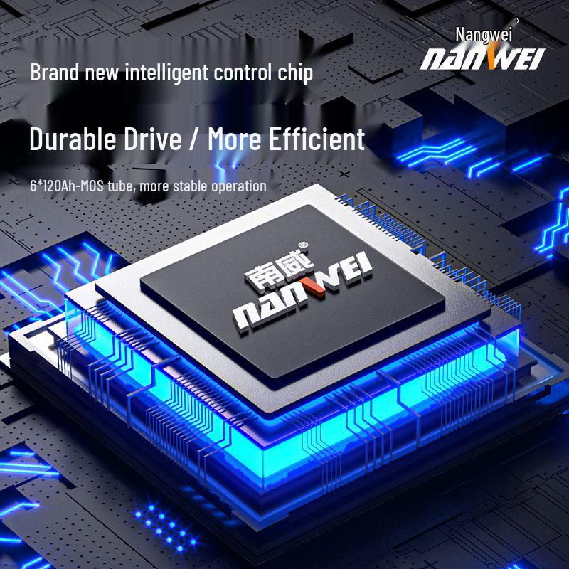 Бесщеточный ударный гайковерт Nanwei серии Knight с высоким крутящим моментом и литиевой батареей для авторемонта и деревообработки