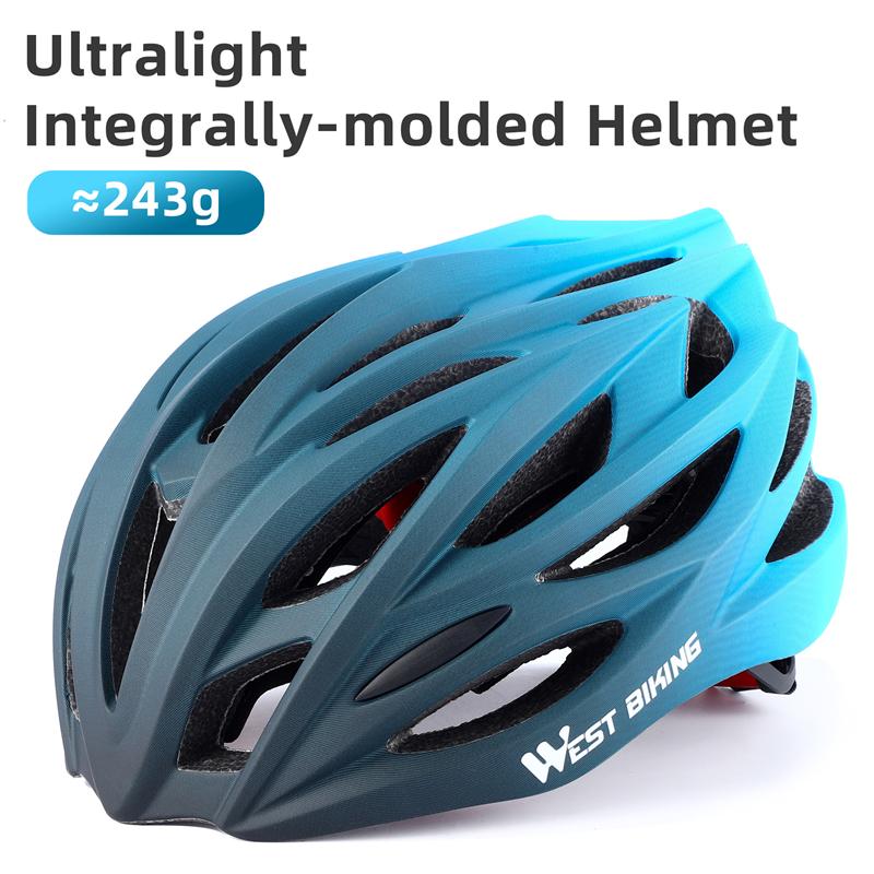 West Biking Сертифицированный Ce Kc Велосипедный Шлем Ультралегкий Цельнолитой Шлем для МТБ Шоссейного Велосипеда Дышащий Регулируемый Защитный Шлем