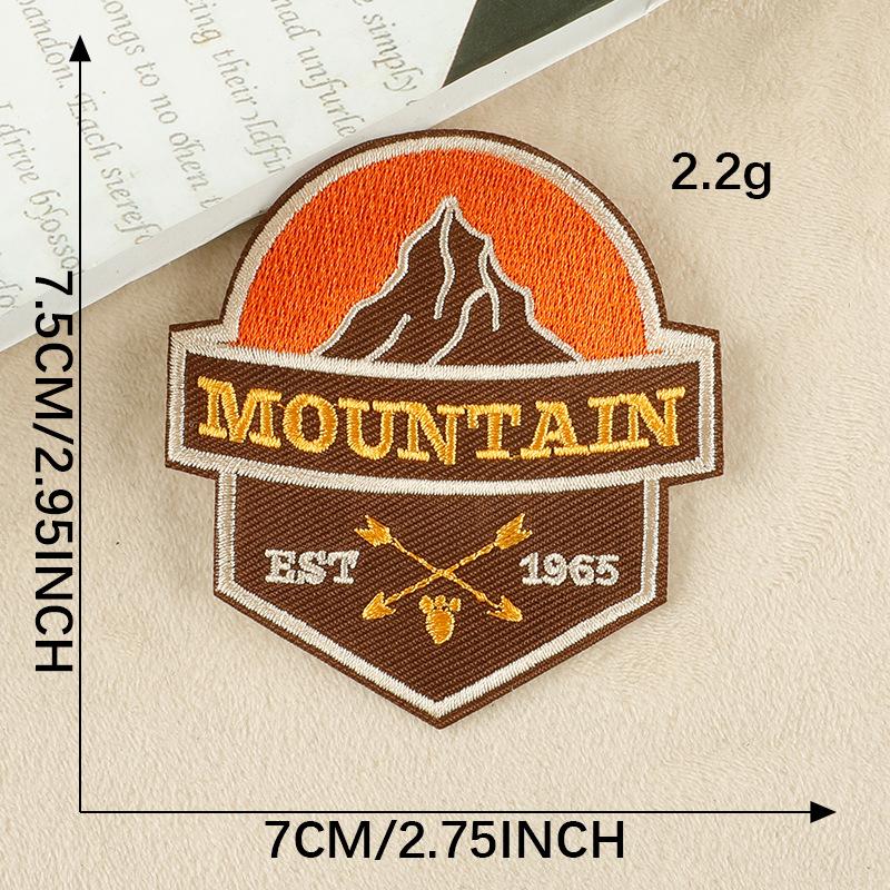 Outdoor Camping Embroidery Patch Iron On Patches For Clothing Thermoadhesive Patches On Clothes DIY Badges Applique On Jacket