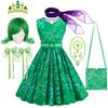 Cartoon Movie Cosplay Costumes Halloween Girls Joy Sadness Dress Kids Print Frocks Children Soft Sleepwear Carnival Sets