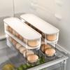 Egg Storage Box Large Capacity Household Double-layer Egg Tray Drawer Box Case Automatic Scrolling Refrigerator Organizer