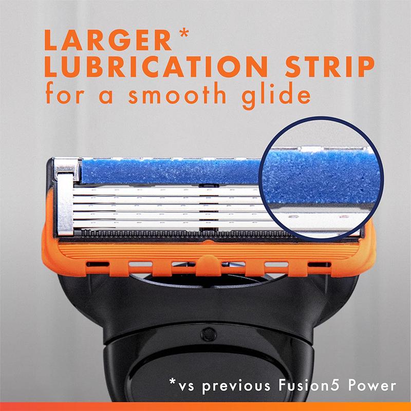 Gillette Бритва Fusion 5 с питанием, 5-лезвийная система с алмазоподобным покрытием для остроты и долговечности