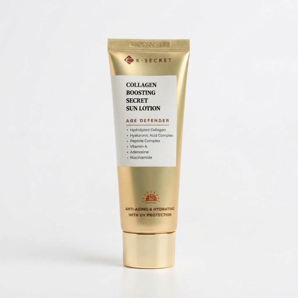 K-SECRET Солнцезащитный лосьон с коллагеном SPF 50+ PA++++