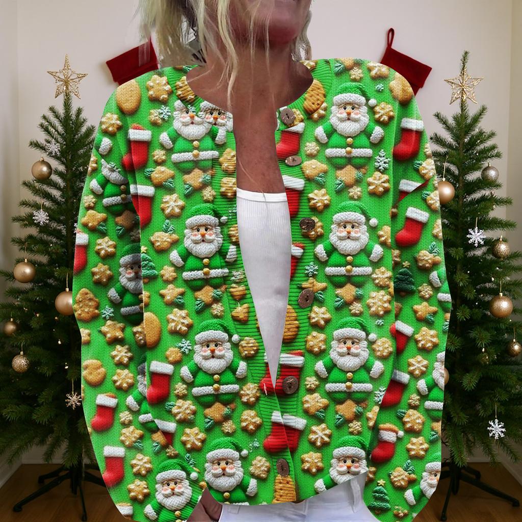 Women'S Christmas Sweater Cute Fun Christmas Sweater Fall And Winter Long Sleeve Knitted Sweater