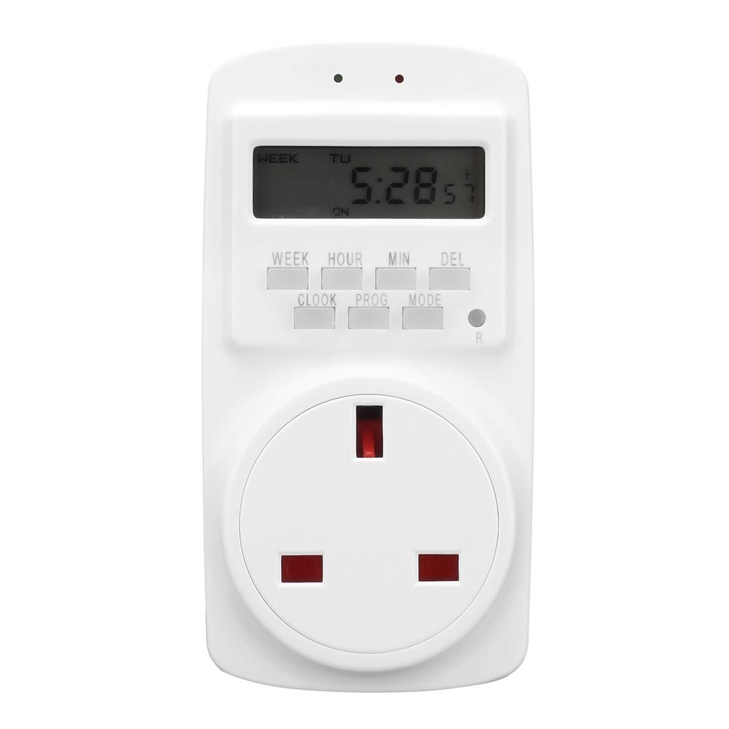 13A Внутренний таймер розетки Цифровой программируемый настенный таймер розетка с автоматическим отключением питания