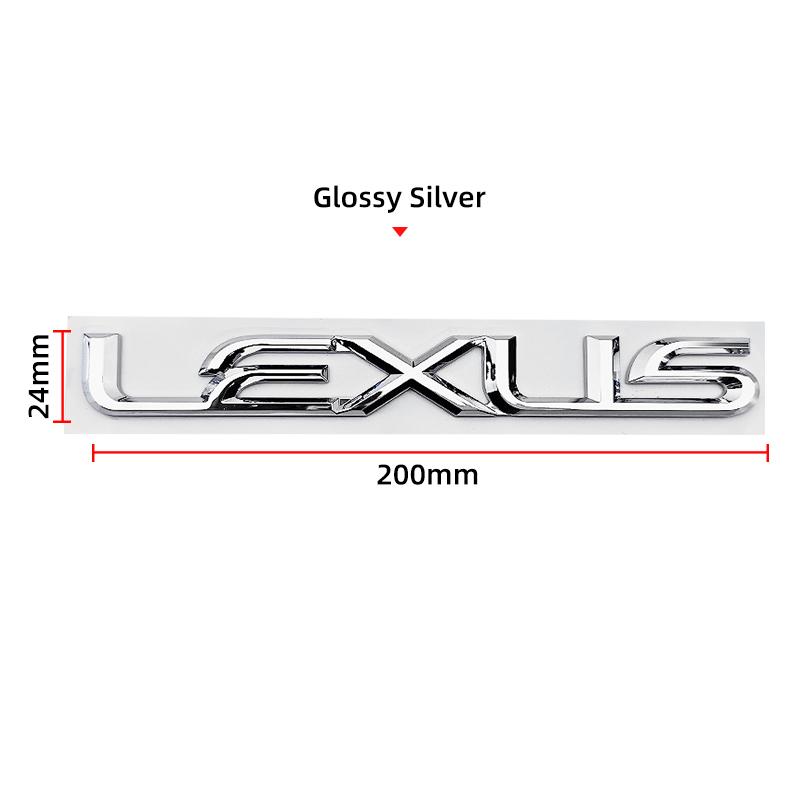 Interior Stickers 3D ABS Car Rear Trunk Emblem Badge Sticker Logo For Lexus ES300 IS300 IS350 ES250 ES350 IS250 CT200H GS350 NX2