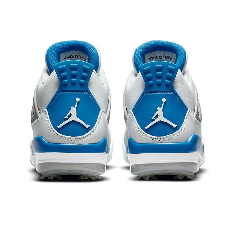 Кроссовки унисекс Air Jordan 4 Golf в стиле милитари синие, белые, нейтрально-серые, черные CU9981-101