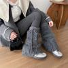 Knitted Winter Leg Warmers Y2K Plush Leg Coverings Soft Furry Leg Warmers Accessories