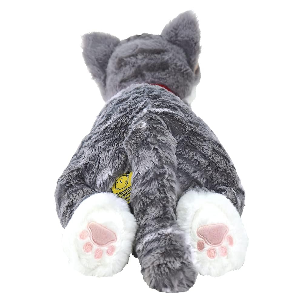 Плюшевая игрушка Sanlemon Кошка на коленях Белая 16x47x18см Милое животное Мягкая игрушка Кошка