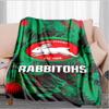 Nrl Rabbit Artwork Design Blanket Suitable for Sofas, Beds, Offices, And Camping - Perfect Gift for Halloween Christmas