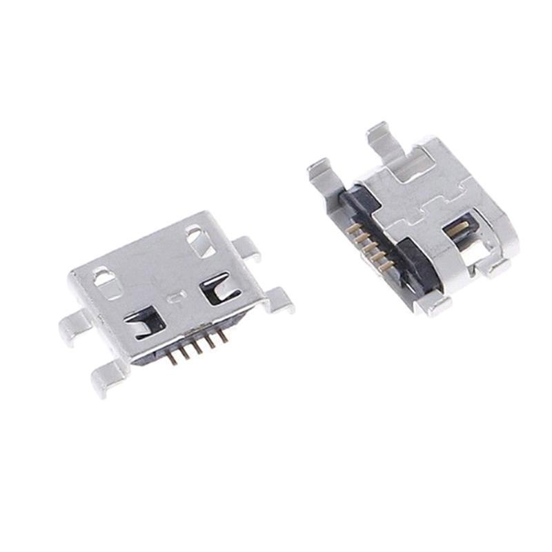 10 шт. тип B micro USB 5-контактный female разъем для зарядного устройства, монтажный разъем, порт, гнездо