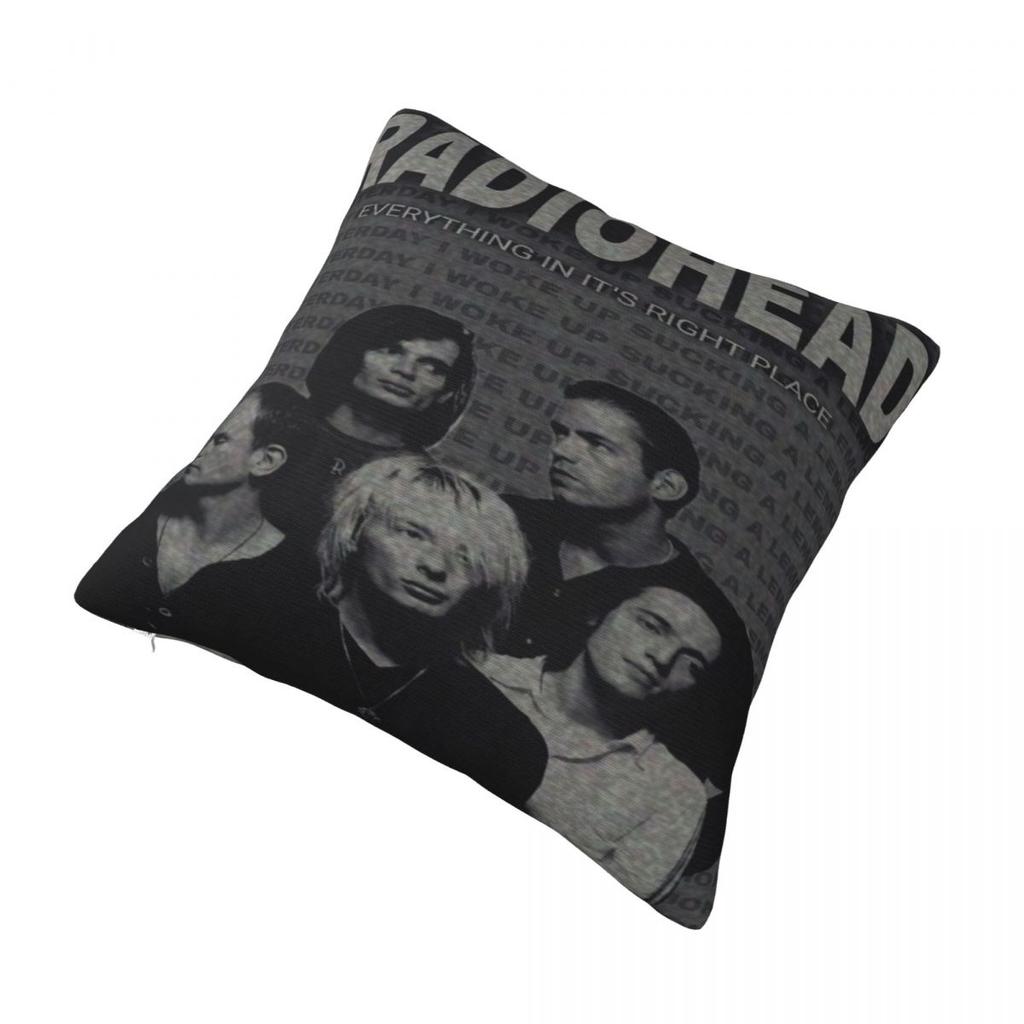 Radiohead Rock Metal Band Pillowcase Cushion Cover Throw Pillow Cover Soft And Sweet Chair Decoration Zippered Multi Size