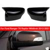 Для Ford Ranger T6 Raptor Wildtrak 2012- Накладка на зеркало заднего вида боковое Заглушка крыла Внешняя накладка на дверь Зеркало заднего вида Отделка Углеродное волокно