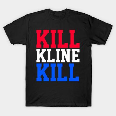 Азиатский размер Мужская футболка с принтом Супер большая футболка kill-kline-kill Без вырезания Термотрансферный принт Хлопковая футболка
