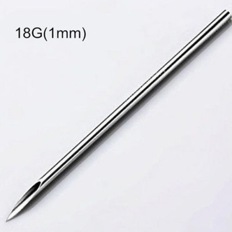 20 шт./набор Игла для пирсинга тела из нержавеющей стали 12G/13G/14G/15G/16G/17G/18G/19G/20G Полая смешанная игла-инструмент для пирсинга