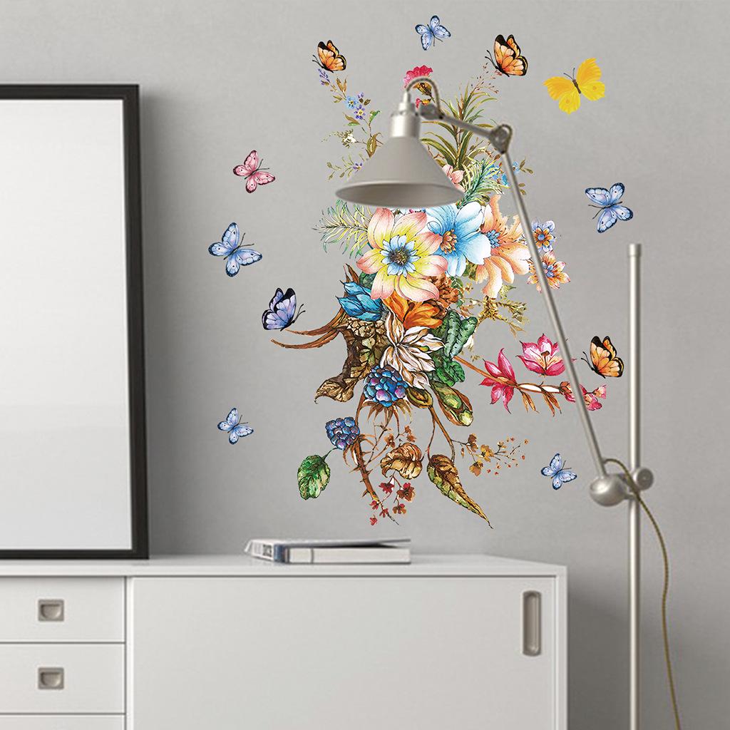 Красочная съемная наклейка на стену «Бабочка» JS-N1632