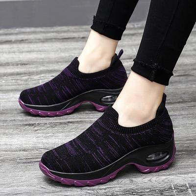 Новая женская повседневная обувь с одной педалью Lazy, большие размеры, туфли-качалки на воздушной подушке, новая повседневная женская обувь с тканой сеткой