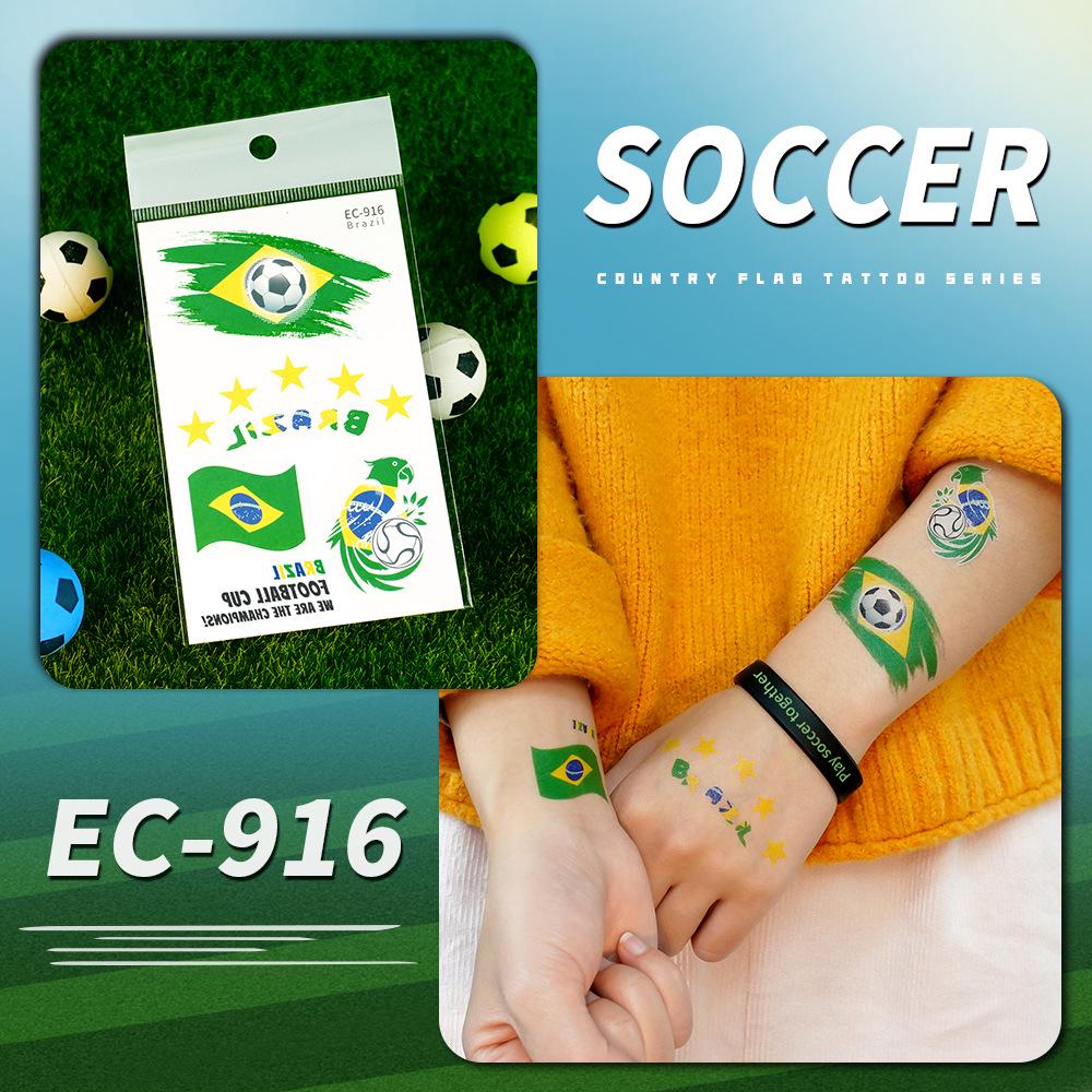 2026 World Cup USA Canada Mexico National Flag Water Transfer Face Tattoos