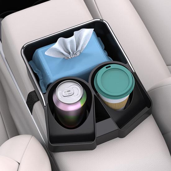 Универсальный автомобильный подлокотник, ящик для хранения вещей в центральной консоли, подлокотник с подстаканником, органайзер для переднего сиденья автомобиля, грузовиков, внедорожников