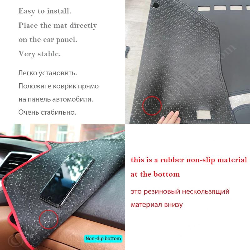 For Toyota Land Cruiser Prado 120 J120 2003~ 2009 Anti-Slip Leather Mat Dashboard Cover Pad Sunshade Accessories 2006 2007 2008