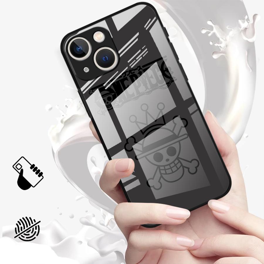 Стеклянный чехол-кейс с логотипом аниме OneS P-ieceS для iPhone 17 Pro Max 11 XR 12 15 Plus 8 16 13 Air 14
