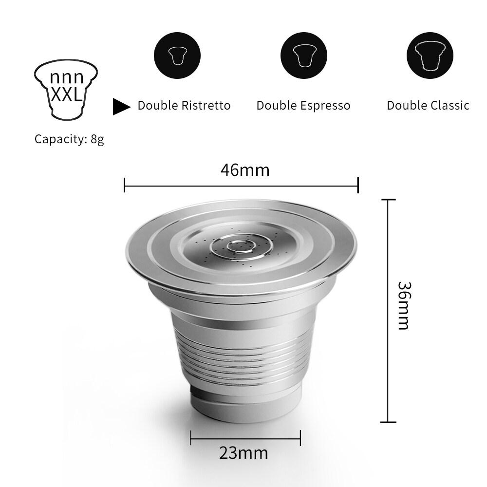 i Cafilas [HR-110] Многоразовые кофейные капсулы, многоразовый фильтр Café для кофемашины Nespresso LoR Barista Phillips Machine Crema