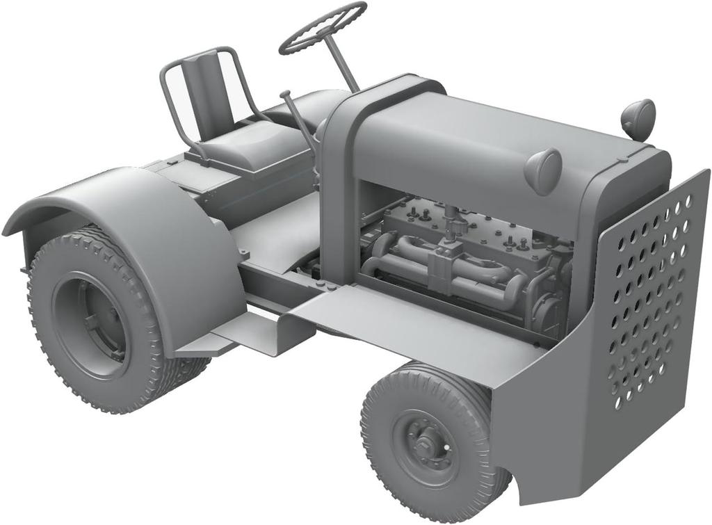 Модель Thunder Clark Thor 6 Тракторный тип грунтовая двухколесная пластиковая модель TB32004 1/32 Американская/Британия Mill-44