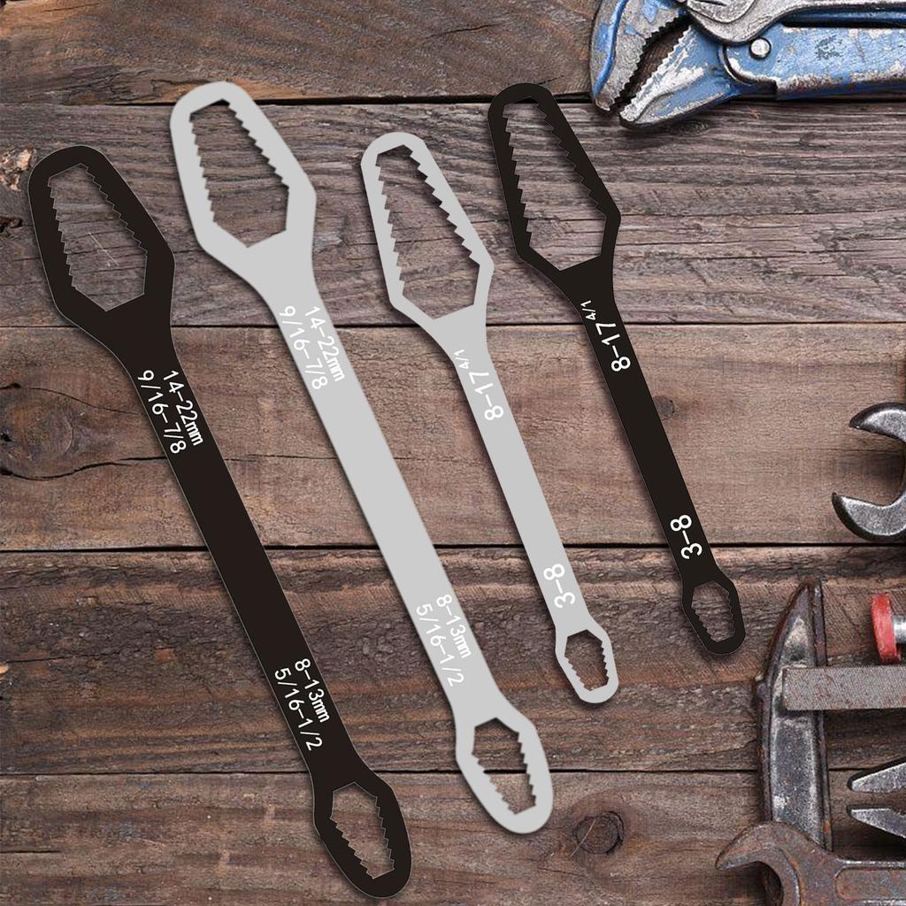 Универсальный гаечный ключ Torx с двойной головкой, самозатягивающийся, регулируемый от 3 мм до 22 мм, для ремонта дома и автомобиля