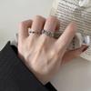 Кольцо Роза Современный Винтаж для Женщин Геометрическое Открытое Регулируемое Кольцо Модное Заявление