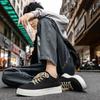 New Korean Retro Casual Sneakers for Men Fashion Solid Color Versatile Comfort Running Shoes Men Platform Shoes Tenis Masculino