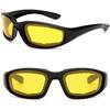 Yellow Lens Sunglassese For Driving Anti-UV Motorcycle Riding Glasses Padding Goggles Outdoor Sports Women Sunglasses