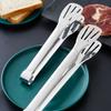 Food Tong Non-stick Easy To Clean Stainless Steel Long Handle Cooking Clamp Kitchen Tools