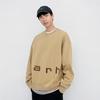 Carhartt WIP FW24 Фетровая надпись Свитшот Свободный крой Длинный рукав Круглый вырез Мужские свитшоты Хаки I034041-2J8-GD